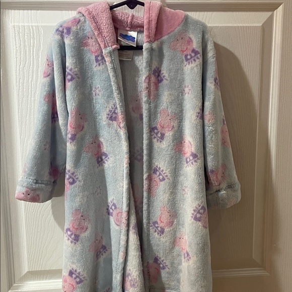 Peppa Pig Kids Hooded Robe Size 4 - Picture 2 of 12